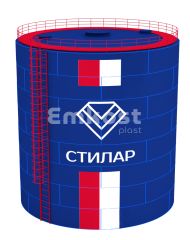 Резервуар вертикальный стальной РВС 300 м3