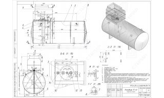 Резервуар горизонтальный стальной подземный РГСП 25 м3 - фото 2