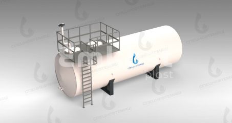 Резервуар горизонтальный стальной РГС-75 м3