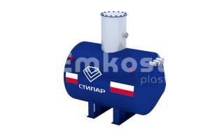 Резервуар горизонтальный стальной подземный РГСП 3 м3 - фото 1