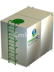 Гринлос Емкость стальная 30 м3 прямоугольная